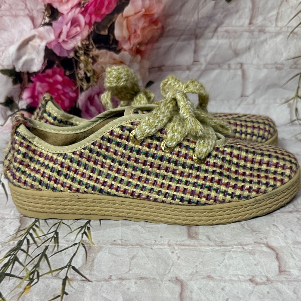 Stylish Multicolor Woven Women's Shoes - Picture 7 of 8